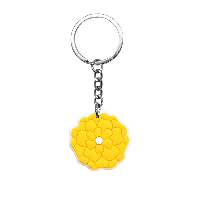 Wholesale 100 PCS key ring PVC soft glue pendant schoolbag pendant cartoon  jewelry  key chain