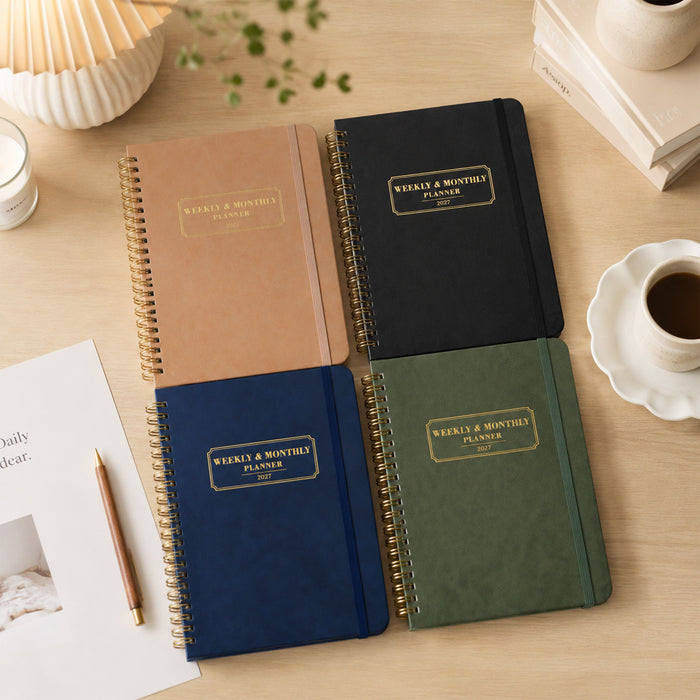 Wholesale Boutique A5 Spiral Planner Notebook 100-200 Pages Customizable Weekly Layout