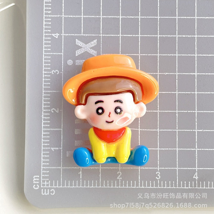 Wholesale Cartoon Toy Mobilization Resin Accessories Cream Glue Hair Accessories Headband Pendant Mobile Phone Case Beauty Decoration Material