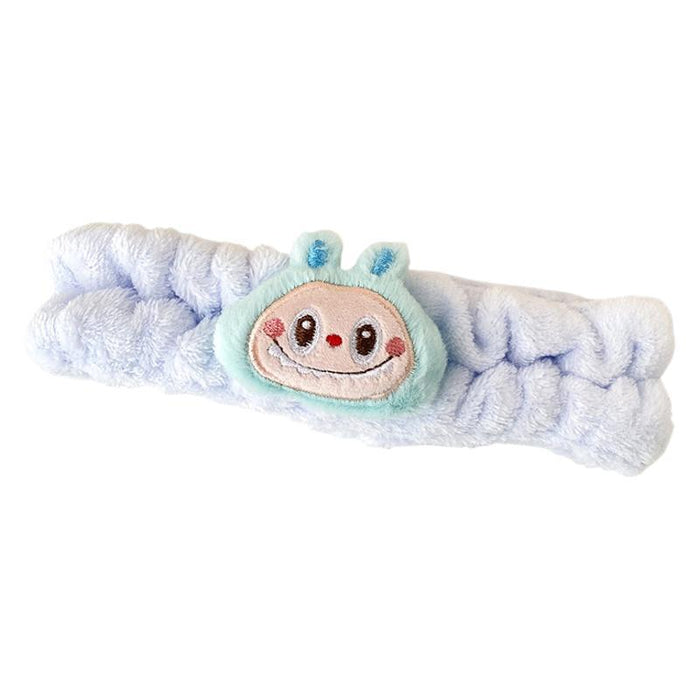 Wholesale Cartoon Headband Wholesale Funny Plush Face Wash Makeup Bow Tie Girls Hairband
