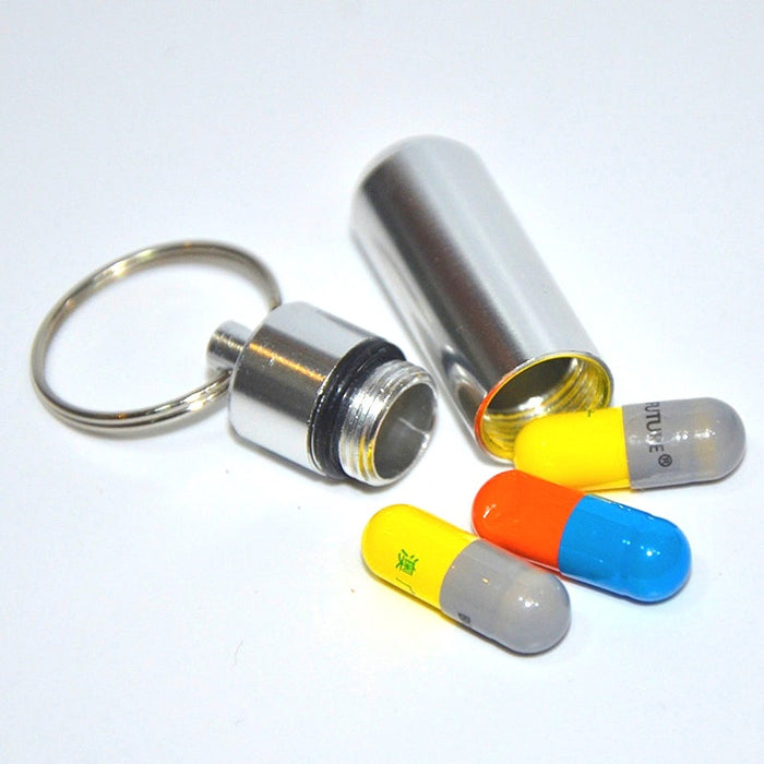 Wholesale Aluminum Alloy Pill Bottle Cartridge Keychain JDC-KC-KB001