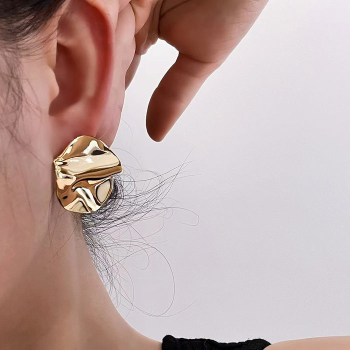 Wholesale Geometric Irregular Earrings Women's Earrings Silver Pin