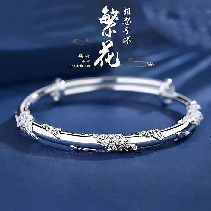 Wholesale Silver Bracelet Women's Solid Silver Bracelet Bracelet