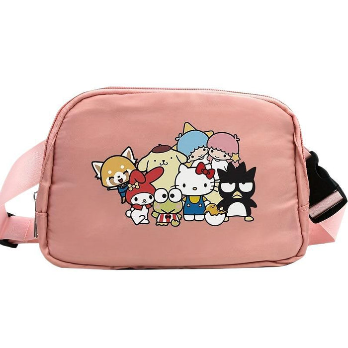 Wholesale Cat Cartoon Waterproof Sports Chest Bag  Versatile Crossbody Bag for Running with Phone Shoulder Bags