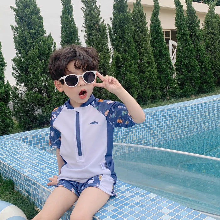 Wholesale Children's swimsuit, boys' split swimsuit, hot spring new swimsuit equipment, baby quick drying swimsuit