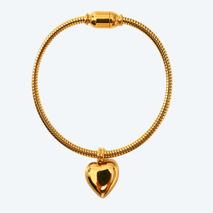 Wholesale Fashionable, simple and versatile design, stainless steel color retaining heart collar, heart-shaped collarbone chain wholesale