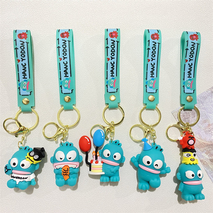 Wholesale Cute little fish PVC keychains for couples