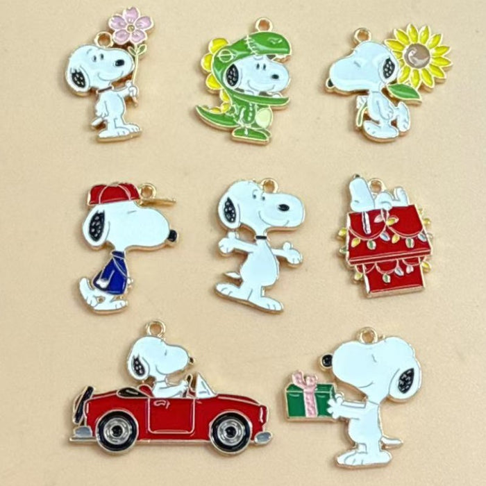 Wholesale 10 PCS Cute and able cartoon-style alloy enamel DIY Charms