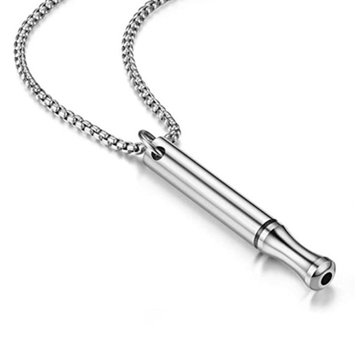 Wholesale Stainless steel whistle titanium steel pendant necklace