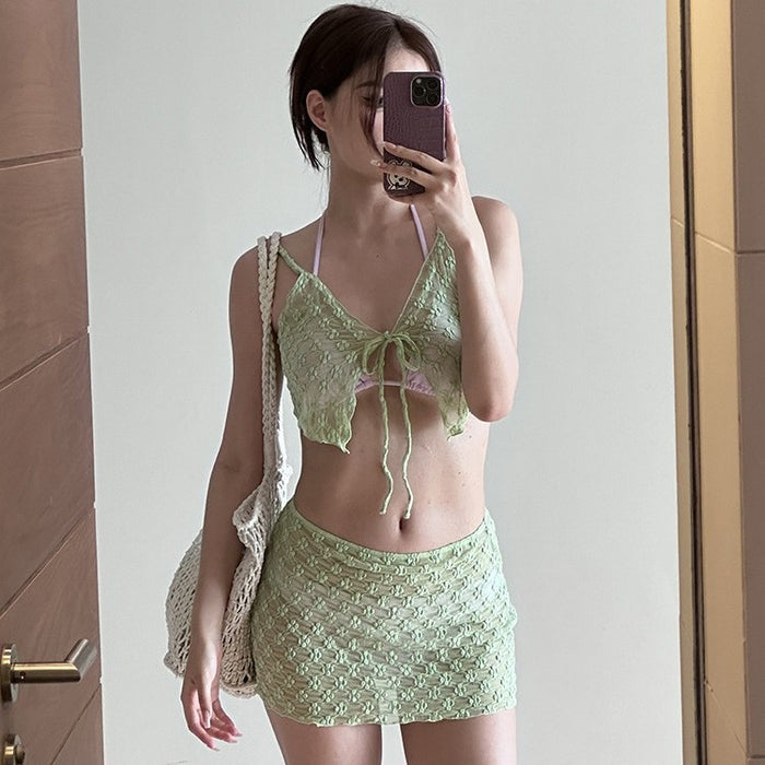 Wholesale Conservative 4-piece seaside vacation sexy bikini