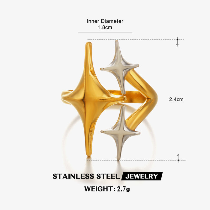 Wholesale Adjustable rings Stainless Steel Hip-Hop Gold Plated Rings for Women