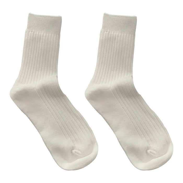 Wholesale Socks, mid length socks, pure cotton thin sports white long tube pile socks