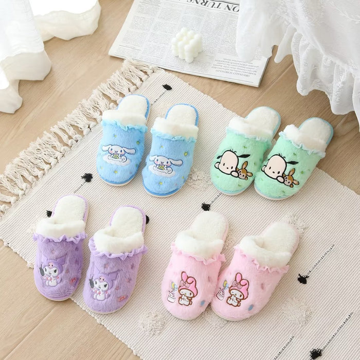 Wholesale Cartoon Cute Autumn and Winter Plush Cotton Slippers JDC-SP-MKA004