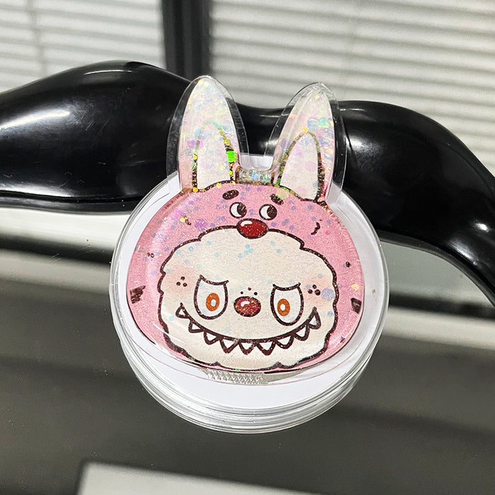 Wholesale Creative Flowing Sand Soft Pack Cartoon Phone Stand