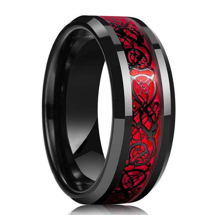 Wholesale Dragon Pattern Stainless Steel Ring JDC-RS-YinCheng003
