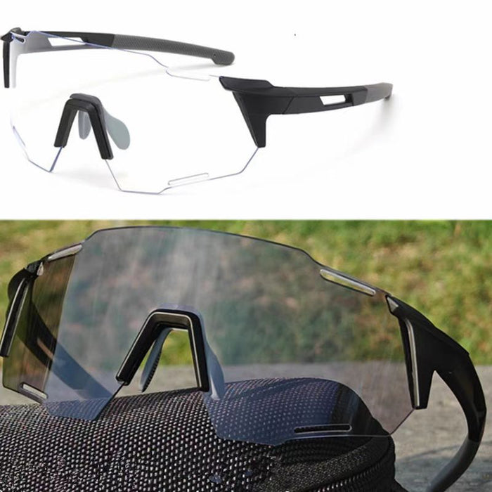 Wholesale Color changing cycling glasses, outdoor sports glasses, UV resistant and windproof goggles