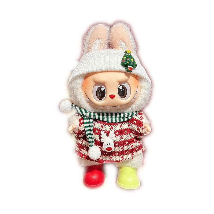 Wholesale Plush doll sweater with pendant and Christmas doll clothes
