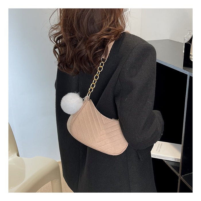 Wholesale Casual Wool Ball PU Shoulder Bag JDC-SD-SYuan007