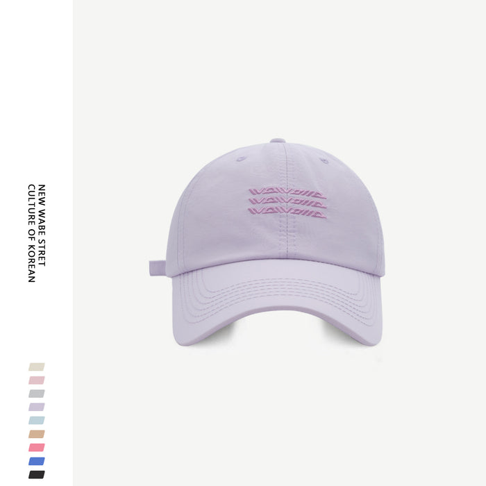 Wholesale Big head circumference quick drying baseball cap new style enlarged and widened letter embroidered duckbill cap men's trend