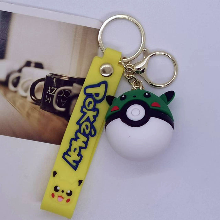 Wholesale Cartoon without lights elf ball key chain pendant bag car key chain accessories gift