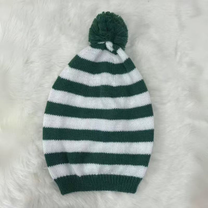 Wholesale  bell ball Christmas hat  knitted wool hat