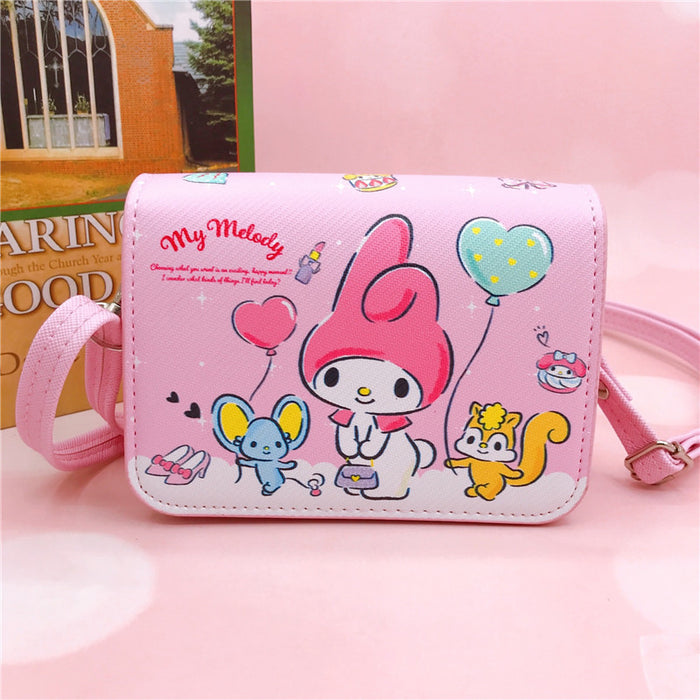 Wholesale PU Cartoon Printing Small Magnetic Buckle Adjustable Shoulder Strap Messenger Bag JDC-SD-YaLL001