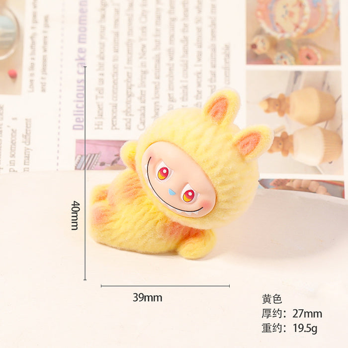 Wholesale flocked cute mini figurine