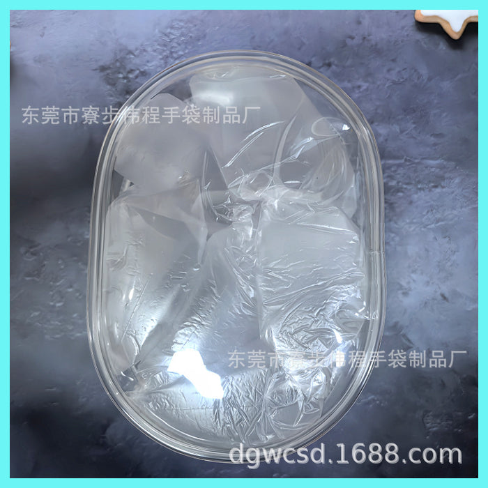 Wholesale 15CM Doll Bag Double Zipper Thickened PVC Transparent Waler Bag