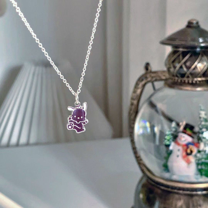 Wholesale Love necklace cartoon women's versatile light luxury niche high-end collarbone chain