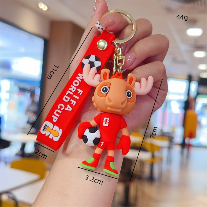 Wholesale Mascot keychain pendant soccer ball pendant