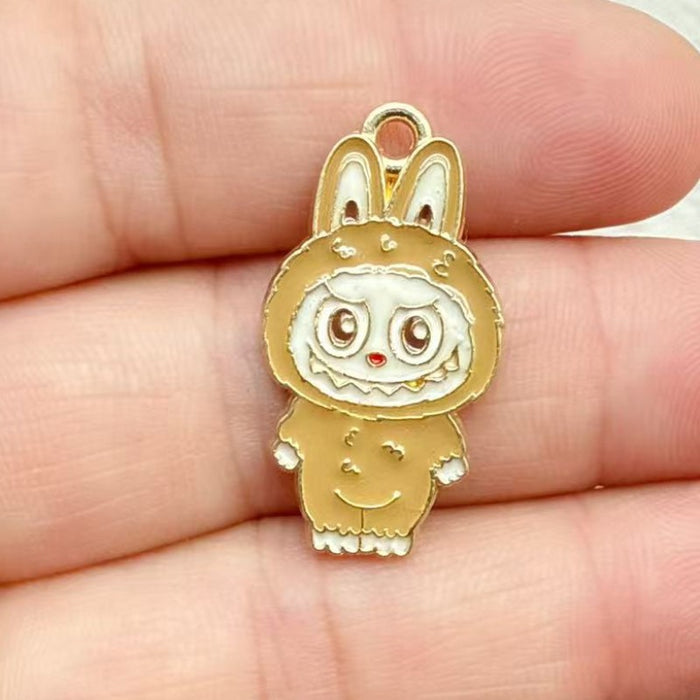 Wholesale 10pcs Anime Alloy Oil Drip DIY Earrings,  Bracelet,  Keychain,  Pendant