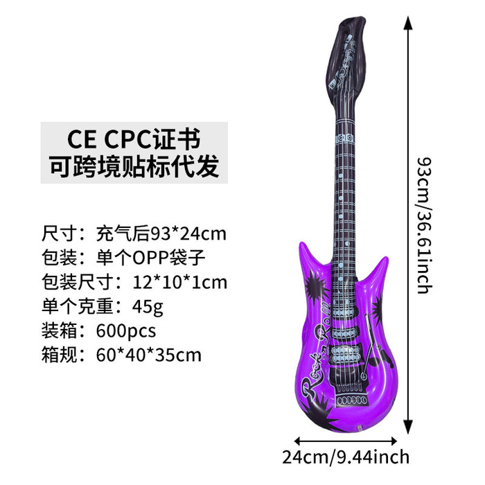 Wholesale 10Pcs inflatable toys inflatable guitar bar party activities stage props inflatable musical instrument