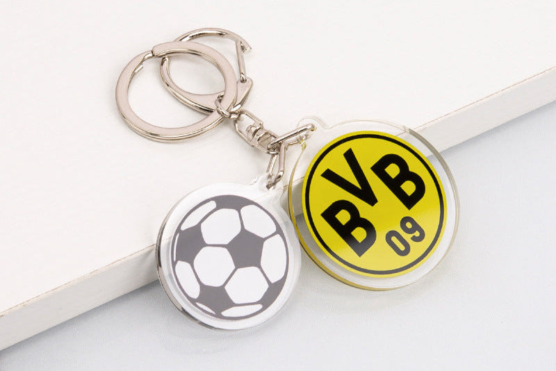 Wholesale Acrylic Keychain with Badge Fashion Accessory for Fans