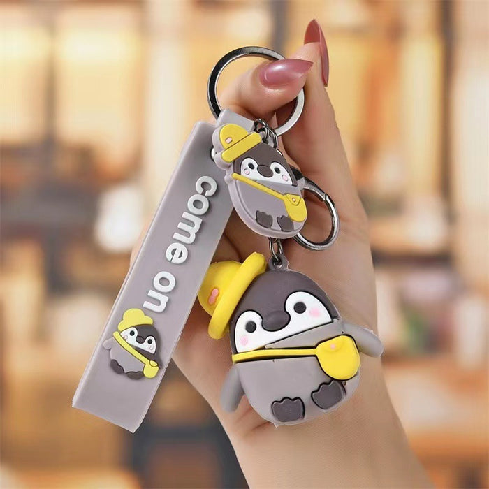 Wholesale  Cute Cartoon Penguin Doll Keychain  Car Key Pendant  Bag Hanging Ornaments