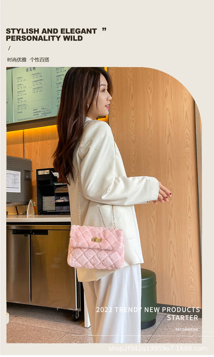 Wholesale Shoulder Bag Plush Fashion Versatile  JDC-SD-BYang008