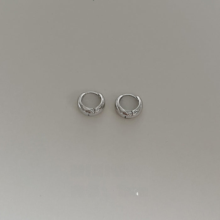 Wholesale Silver needle earrings, simple personality, cold and feng shui drop earrings, round circle earrings