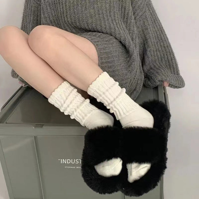 Wholesale Stacked Socks Trendy Simple Mid Socks Long Socks