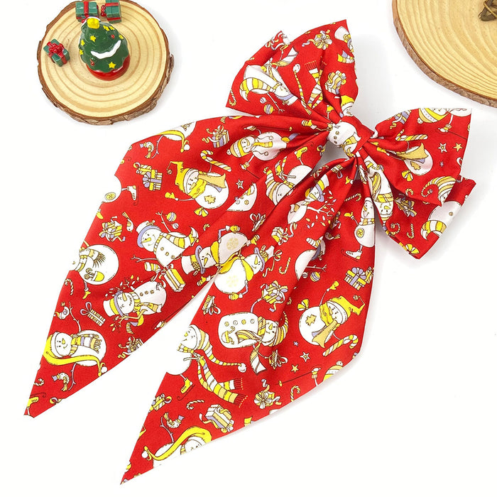 Wholesale Christmas bow ribbon headband Hair Clips