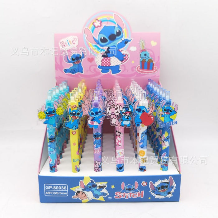 Wholesale 48pcs Cartoon-printed acrylic student push-button pen