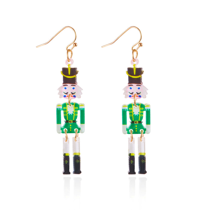 Wholesale Christmas series acrylic earrings for women  elk cane earrings