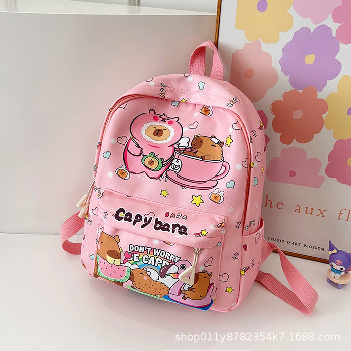 Wholesale Children' s cute cartoon print backpack