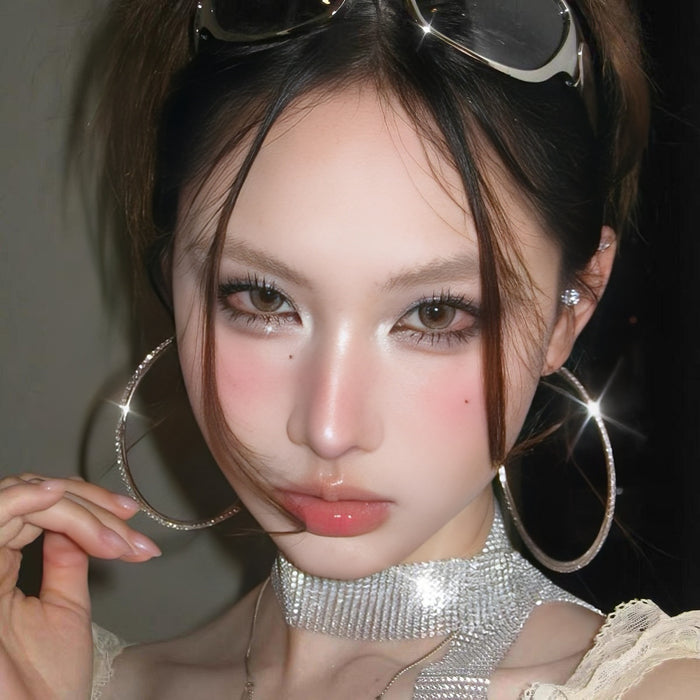 Wholesale Super large sexy retro classic large circle full of diamonds, versatile and stylish fine diamond earrings