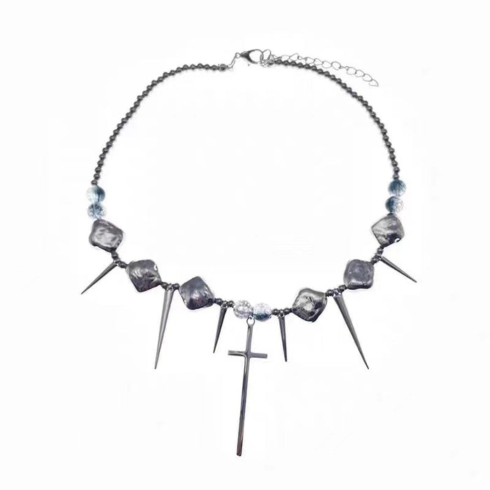 Wholesale Nail Exaggerated Titanium Steel Women's Necklace Subculture Clavicle Chain Neck Necklace