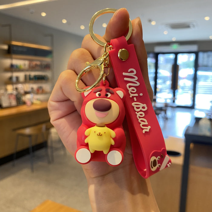 Wholesale Cartoon Doll Silicone Keychain JDC-KC-MingT276