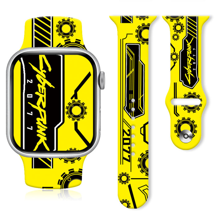 Wholesale Printed Silicone Watch Strap Wrist Strap JDC-WD-NuoQi053