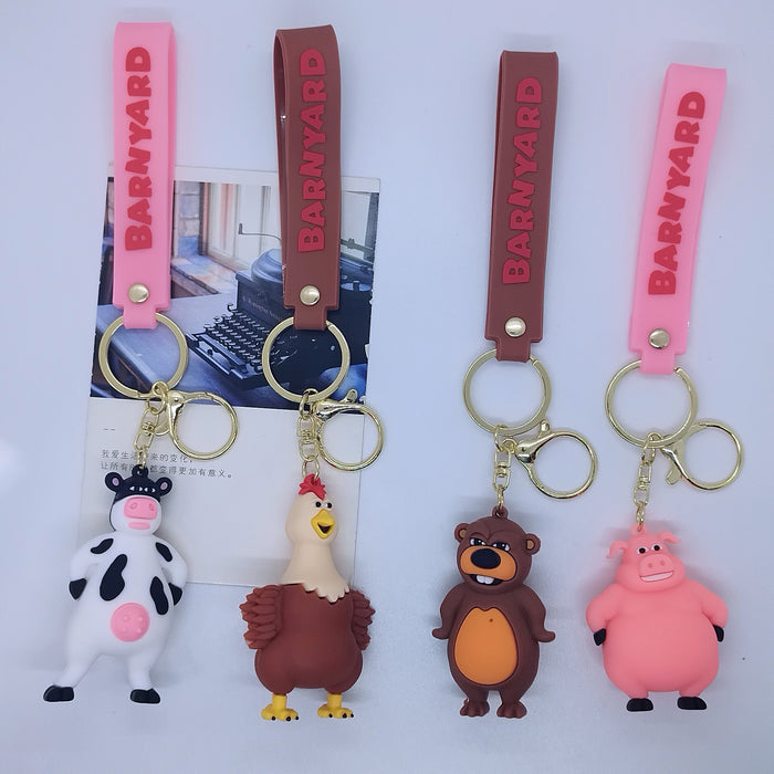 Wholesale cartoon doll Farm key chain pendant bag car key chain Accessories
