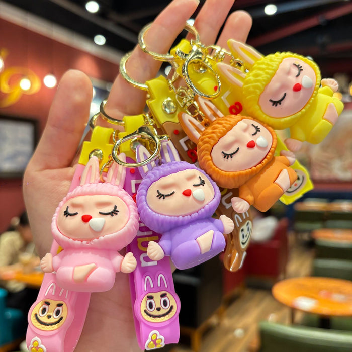Wholesale Creative cartoon doll keychain, children's bag pendant, car keychain gift