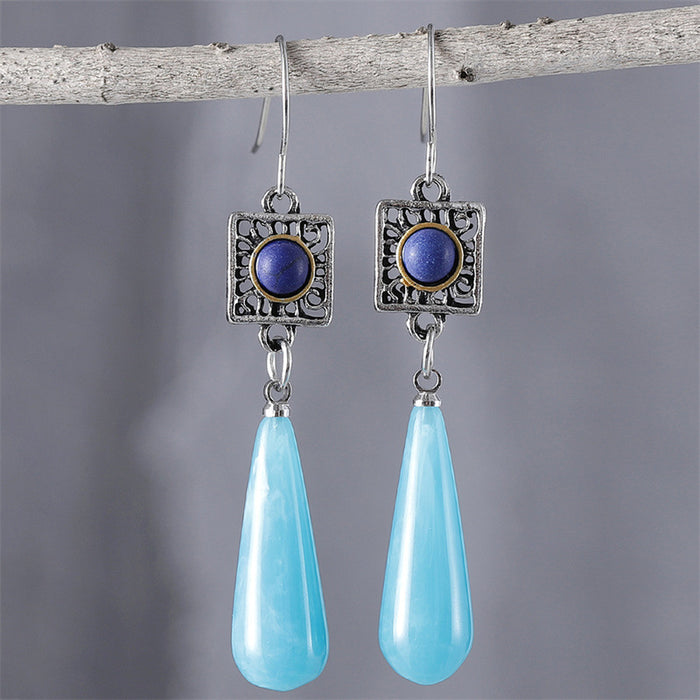 Wholesale Ethnic Style Two-color Set-turquoise Earrings
