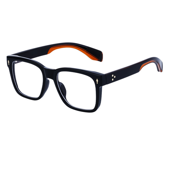 Wholesale Retro square frame glasses frame can be paired with myopia glasses and flat lenses
