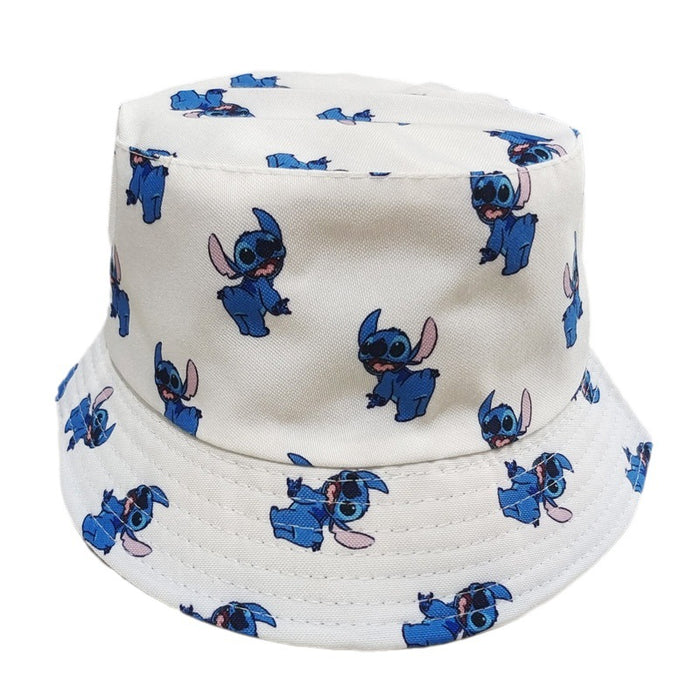 Wholesale Printed fisherman hat cartoon double-sided basin hat outdoor travel sun protection hat